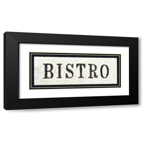 Bistro Black Modern Wood Framed Art Print with Double Matting by Fabiano, Marco