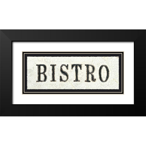 Bistro Black Modern Wood Framed Art Print with Double Matting by Fabiano, Marco