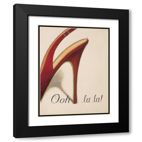 Ooh La La  Black Modern Wood Framed Art Print with Double Matting by Fabiano, Marco