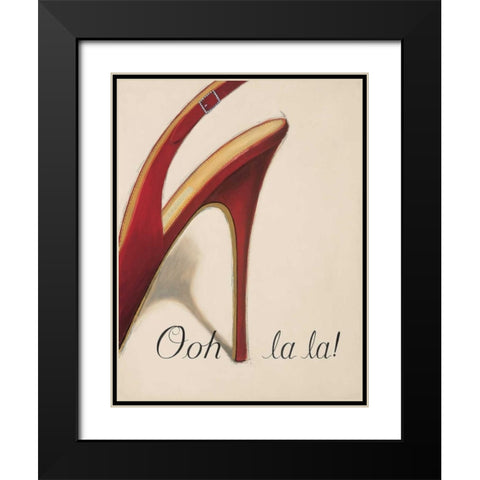 Ooh La La  Black Modern Wood Framed Art Print with Double Matting by Fabiano, Marco