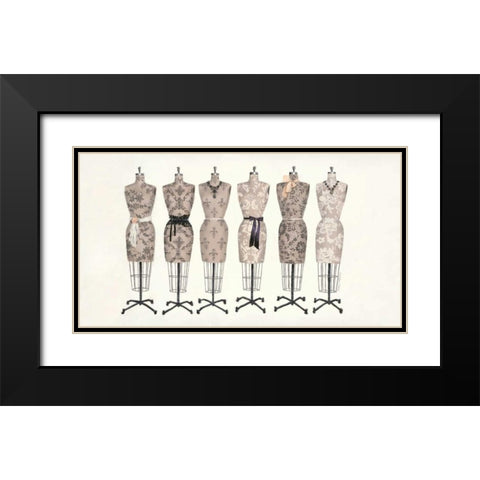 Judy Chic Black Modern Wood Framed Art Print with Double Matting by Fabiano, Marco