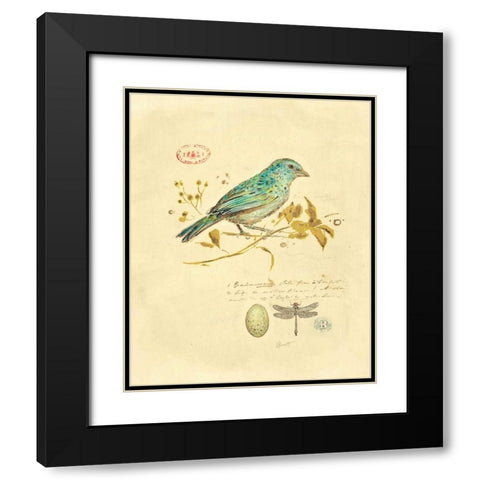 Gilded Songbird 1  Black Modern Wood Framed Art Print with Double Matting by Barrett, Chad