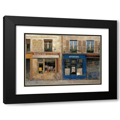 Aperitifs Black Modern Wood Framed Art Print with Double Matting by Hak, Chiu Tak