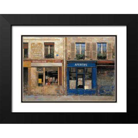 Aperitifs Black Modern Wood Framed Art Print with Double Matting by Hak, Chiu Tak