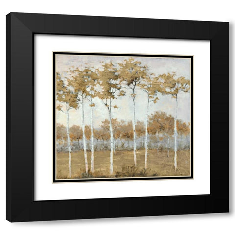 Autumns Gold 2 Black Modern Wood Framed Art Print with Double Matting by Schultz McGannon