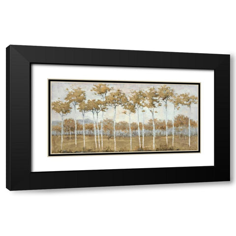 Autumns Golden Vista Black Modern Wood Framed Art Print with Double Matting by Schultz McGannon