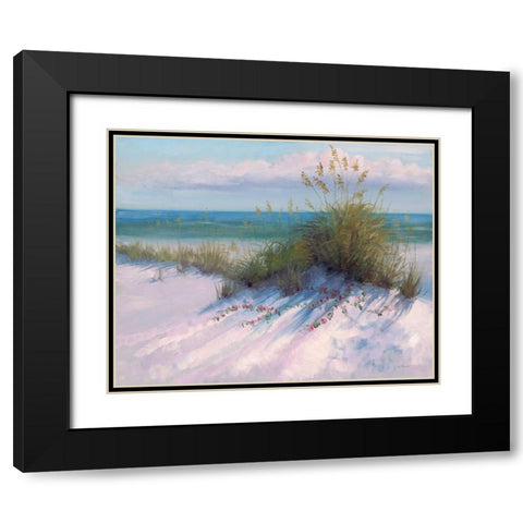 Ocean Breeze View Black Modern Wood Framed Art Print with Double Matting by McGannon, Jill Schultz