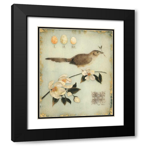 Blossom Recollection Black Modern Wood Framed Art Print with Double Matting by Regina Andrew Design