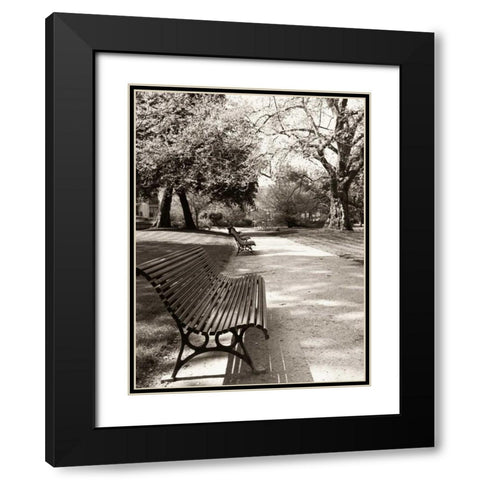 April in Paris Black Modern Wood Framed Art Print with Double Matting by Vandenack, Toby