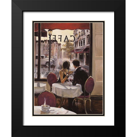 After Hours Black Modern Wood Framed Art Print with Double Matting by Heighton, Brent