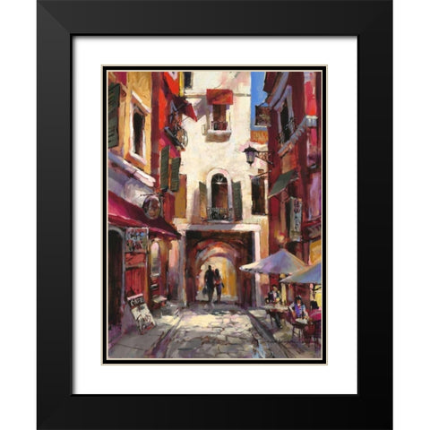 European Holiday Black Modern Wood Framed Art Print with Double Matting by Heighton, Brent