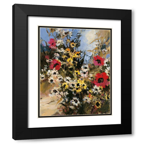 Abundant Garden Black Modern Wood Framed Art Print with Double Matting by Heighton, Brent