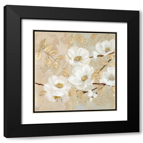 Guilded Glow Black Modern Wood Framed Art Print with Double Matting by Theodosiou, Matina