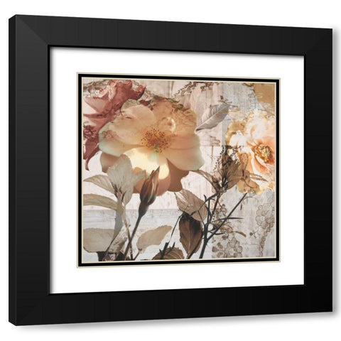 Blooming Days Black Modern Wood Framed Art Print with Double Matting by Theodosiou, Matina