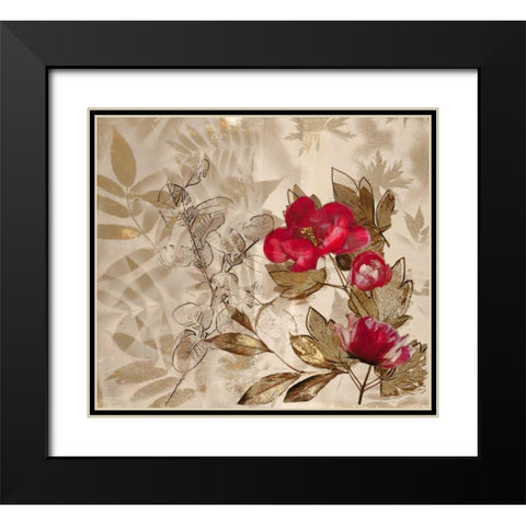 Poetry In The Garden 2 Black Modern Wood Framed Art Print with Double Matting by Theodosiou, Matina