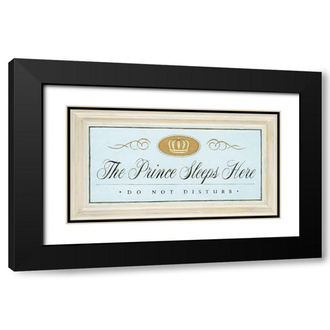 The Prince Sleeps Black Modern Wood Framed Art Print with Double Matting by Staehling, Angela