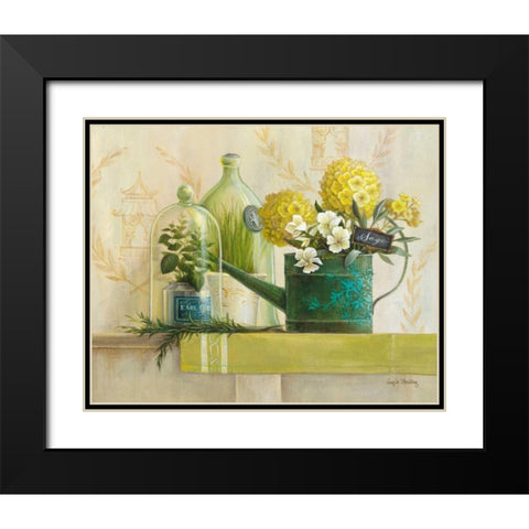 English Sage Black Modern Wood Framed Art Print with Double Matting by Staehling, Angela
