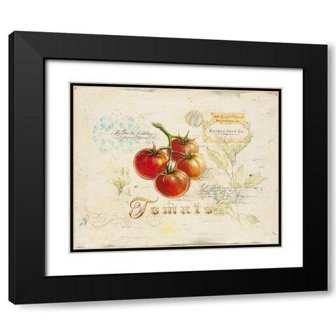Tuscan Tomato Black Modern Wood Framed Art Print with Double Matting by Staehling, Angela