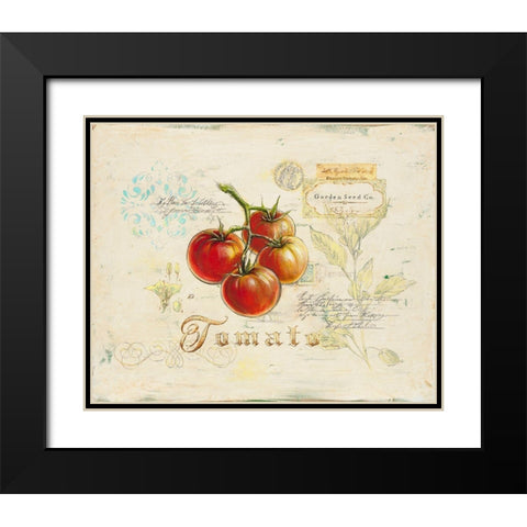 Tuscan Tomato Black Modern Wood Framed Art Print with Double Matting by Staehling, Angela
