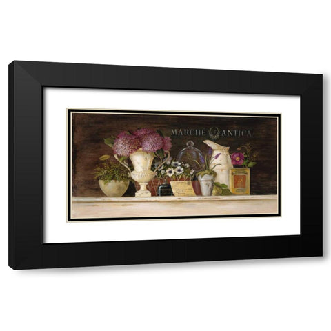 Marche Antica Vignette Black Modern Wood Framed Art Print with Double Matting by Staehling, Angela
