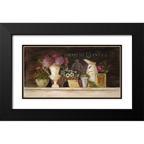 Marche Antica Vignette Black Modern Wood Framed Art Print with Double Matting by Staehling, Angela