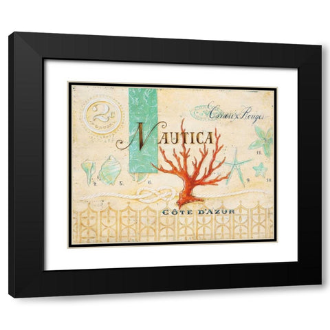 Nautica Cote DAzur Black Modern Wood Framed Art Print with Double Matting by Staehling, Angela