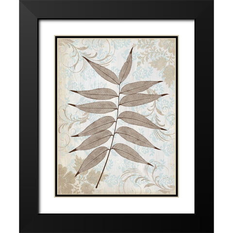 Silver and Pistachio Black Modern Wood Framed Art Print with Double Matting by Morey, Booker