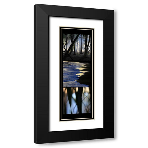 Sunset Enchantment  Black Modern Wood Framed Art Print with Double Matting by Rauscher, Michel