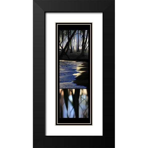Sunset Enchantment  Black Modern Wood Framed Art Print with Double Matting by Rauscher, Michel