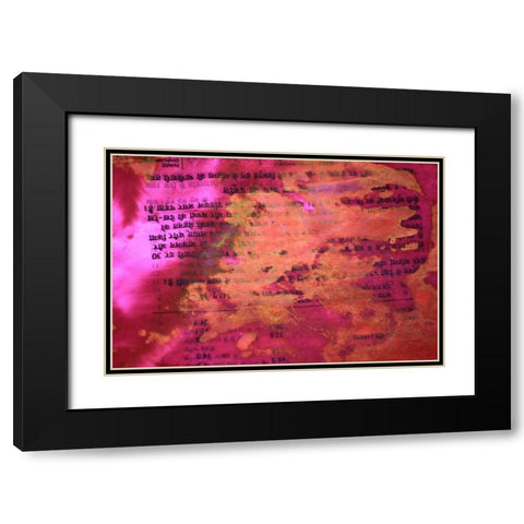 Global Pinks 4 Black Modern Wood Framed Art Print with Double Matting by Rauscher, Michel