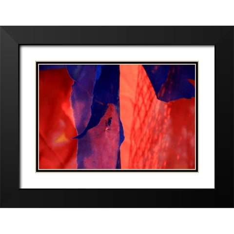 Red Autumn 3 Black Modern Wood Framed Art Print with Double Matting by Rauscher, Michel