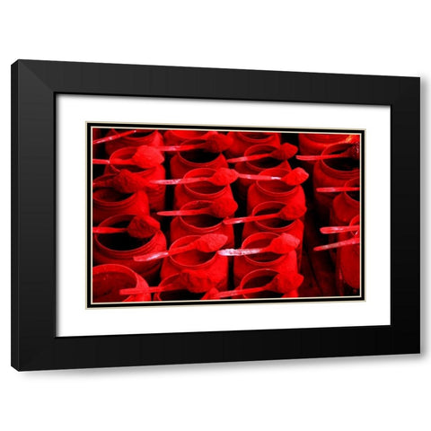 Global Spice 4 Black Modern Wood Framed Art Print with Double Matting by Rauscher, Michel