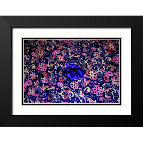 Floral Pond 3 Black Modern Wood Framed Art Print with Double Matting by Rauscher, Michel