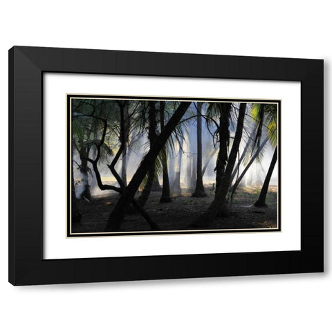 Sunset Enchantment 1 Black Modern Wood Framed Art Print with Double Matting by Rauscher, Michel