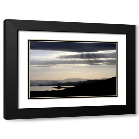 Moonlight Enchantment 1 Black Modern Wood Framed Art Print with Double Matting by Rauscher, Michel