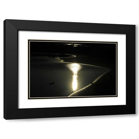 Moonlight Enchantment 2 Black Modern Wood Framed Art Print with Double Matting by Rauscher, Michel