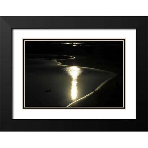 Moonlight Enchantment 2 Black Modern Wood Framed Art Print with Double Matting by Rauscher, Michel