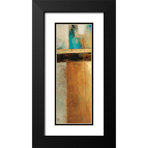 Ocaso Ochre I Black Modern Wood Framed Art Print with Double Matting by Villarreal Villarreal, Gabriela