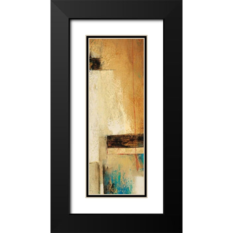 Ocaso Ochre II Black Modern Wood Framed Art Print with Double Matting by Villarreal Villarreal, Gabriela