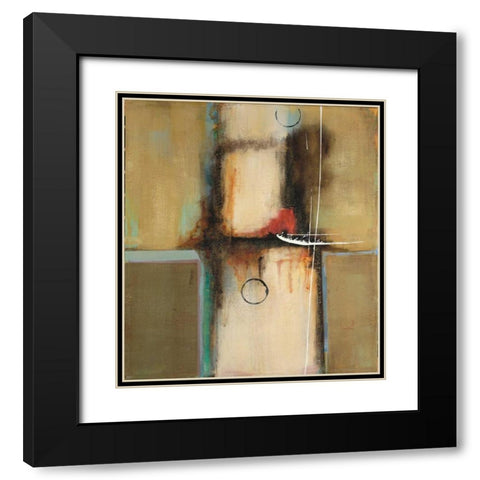 Elemental Thought Black Modern Wood Framed Art Print with Double Matting by Villarreal Villarreal, Gabriela