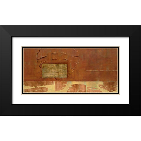 Tropical Story Black Modern Wood Framed Art Print with Double Matting by Villarreal Villarreal, Gabriela