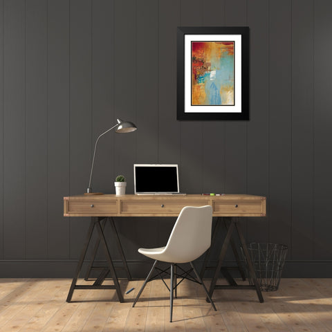 Aqua Illusion 2 Black Modern Wood Framed Art Print with Double Matting by Villarreal Villarreal, Gabriela