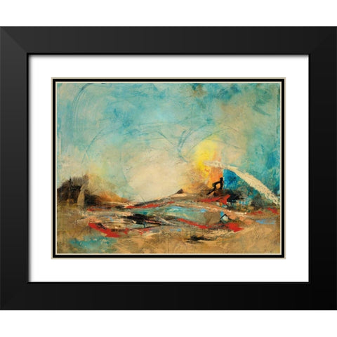 Open Sea Black Modern Wood Framed Art Print with Double Matting by Villarreal Villarreal, Gabriela