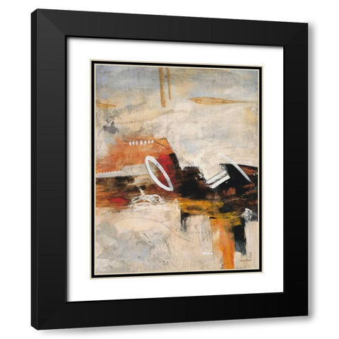 Autumn Rhythm 2 Black Modern Wood Framed Art Print with Double Matting by Villarreal Villarreal, Gabriela