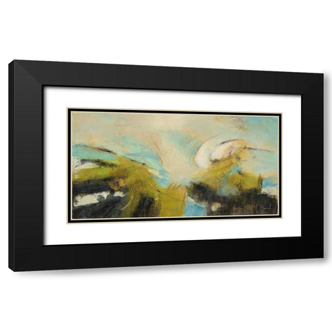 Chartreuse Tale 1 Black Modern Wood Framed Art Print with Double Matting by Villarreal Villarreal, Gabriela