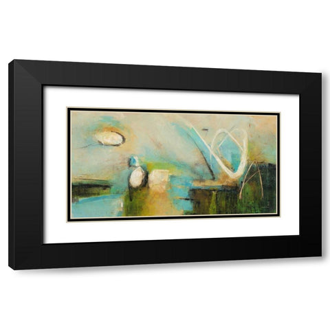 Chartreuse Tale 2 Black Modern Wood Framed Art Print with Double Matting by Villarreal Villarreal, Gabriela