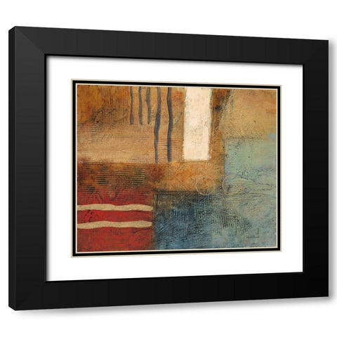 Post Mark 1 Black Modern Wood Framed Art Print with Double Matting by Villarreal Villarreal, Gabriela