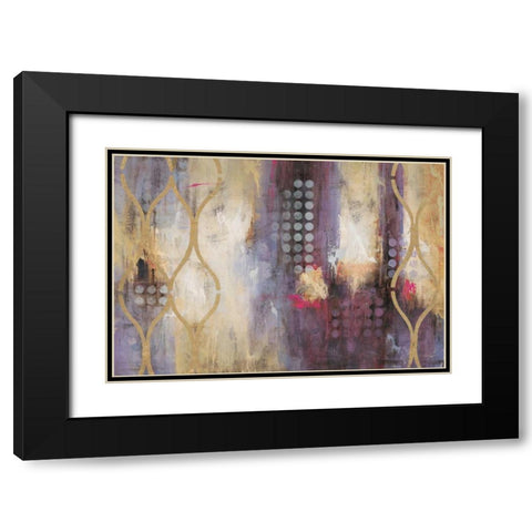 Golden Prisms Black Modern Wood Framed Art Print with Double Matting by Villarreal Villarreal, Gabriela