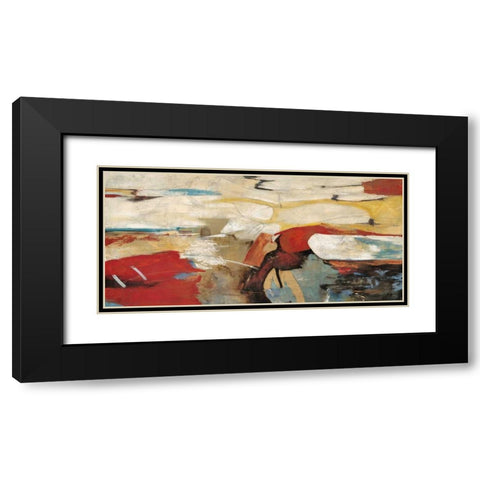 Latitudes Black Modern Wood Framed Art Print with Double Matting by Villareal Villareal, Gabriella