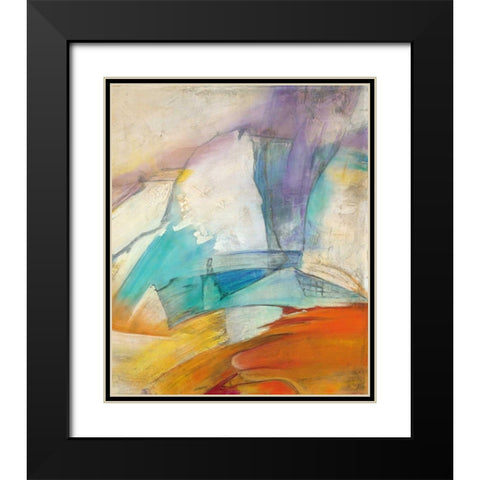 Shifting Landscape Detail Black Modern Wood Framed Art Print with Double Matting by Villarreal Villarreal, Gabriela